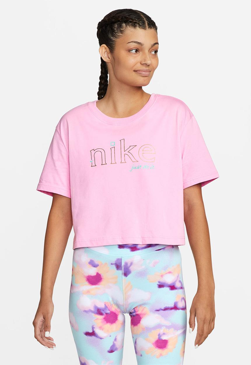 Nike - W nike sportswear tee oc 1 crop - pink rise