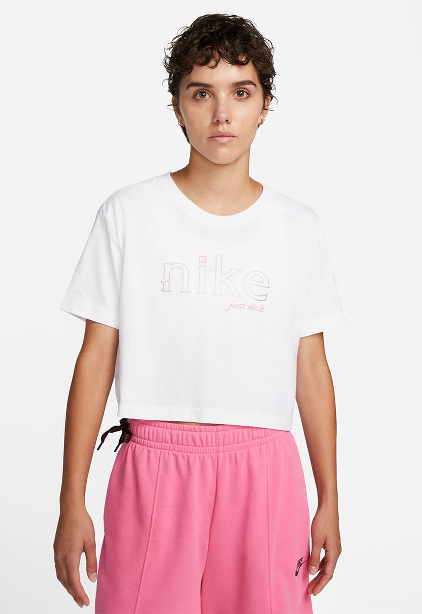 Nike - W nike sports wear tee oc 1 crop - white