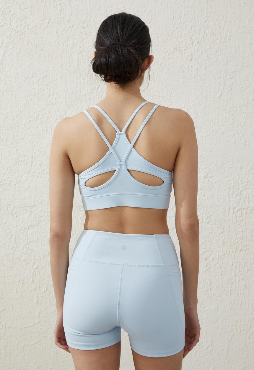 Cotton On - Smoothing strappy crop - silky blue