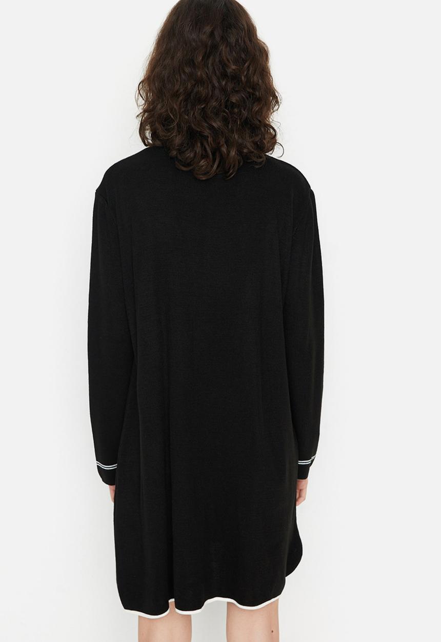 Trendyol - High collar knit dress - black