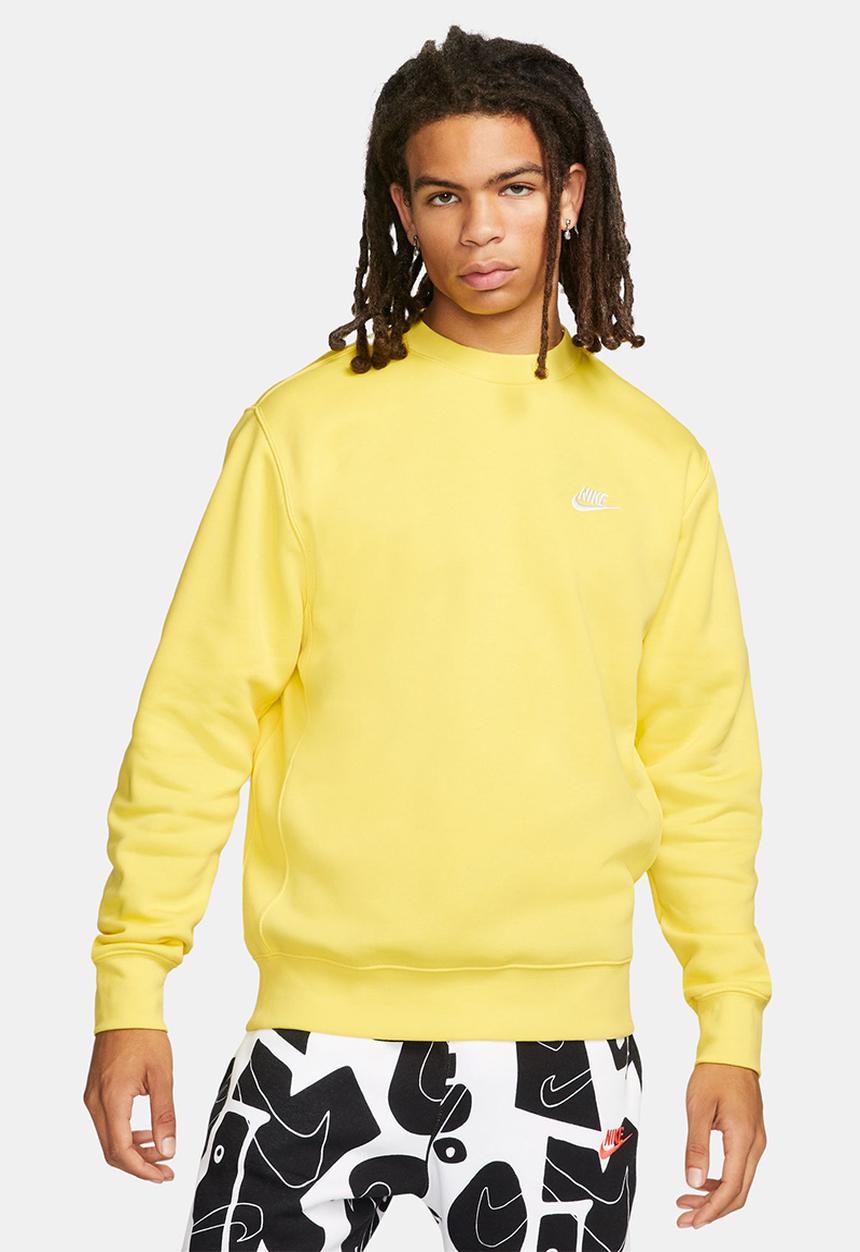 Nike - NSW Club Crew Neck Sweatshirt - yellow strike/white