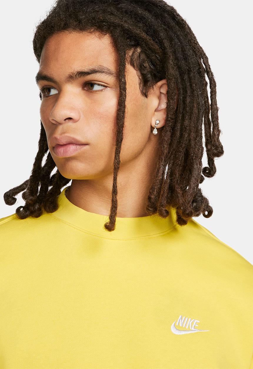 Nike - NSW Club Crew Neck Sweatshirt - yellow strike/white