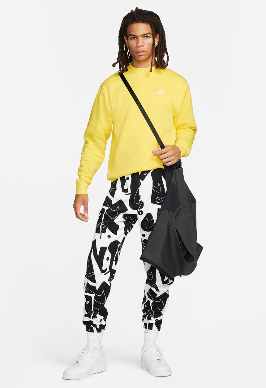 Nike - NSW Club Crew Neck Sweatshirt - yellow strike/white