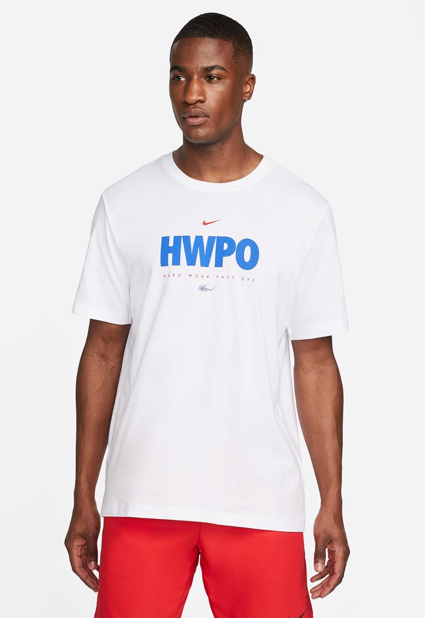 Nike - Dri-FIT 'HWPO' training tee - white/university red