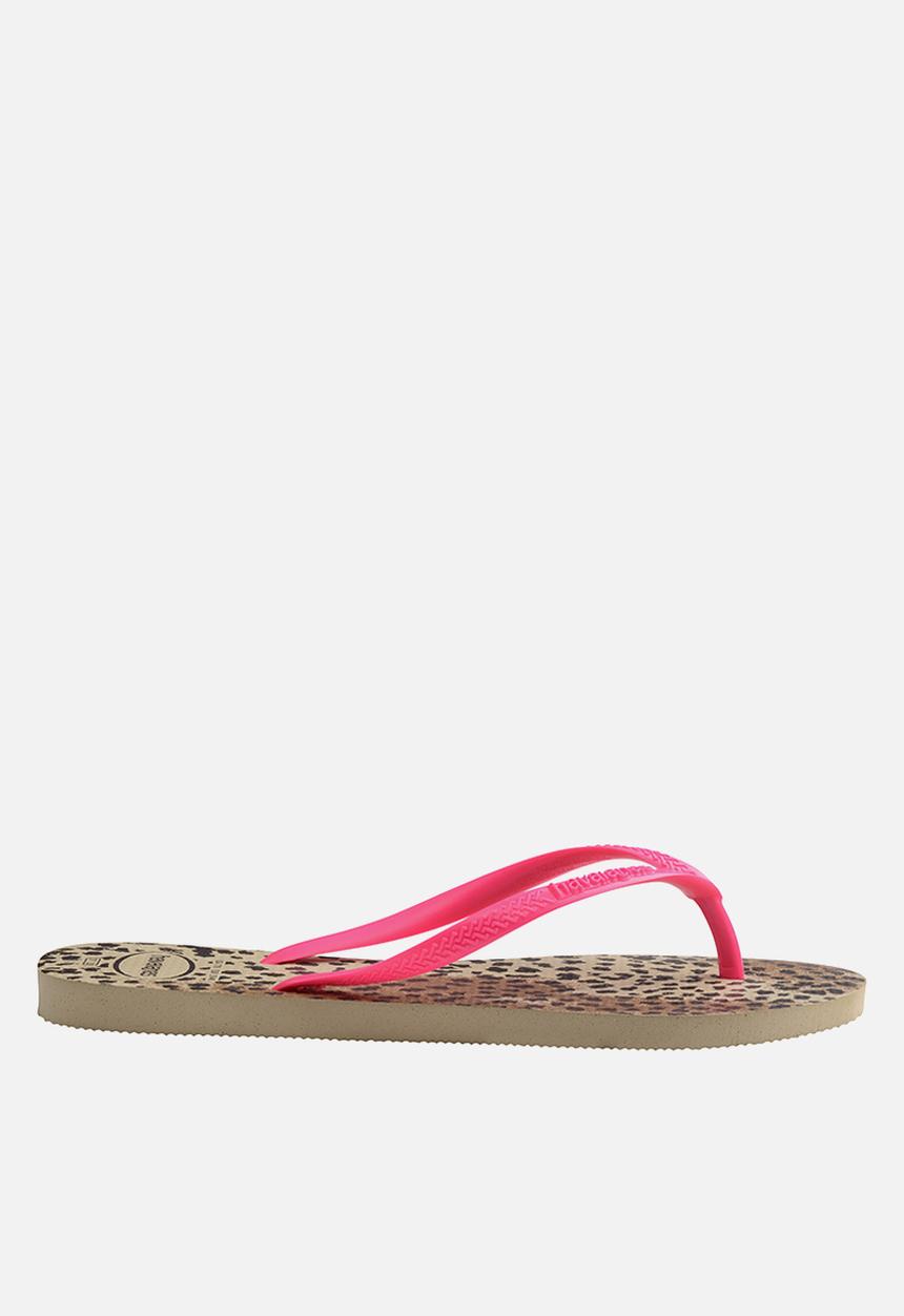 Havaianas - Kids slim animals - sand grey & pink