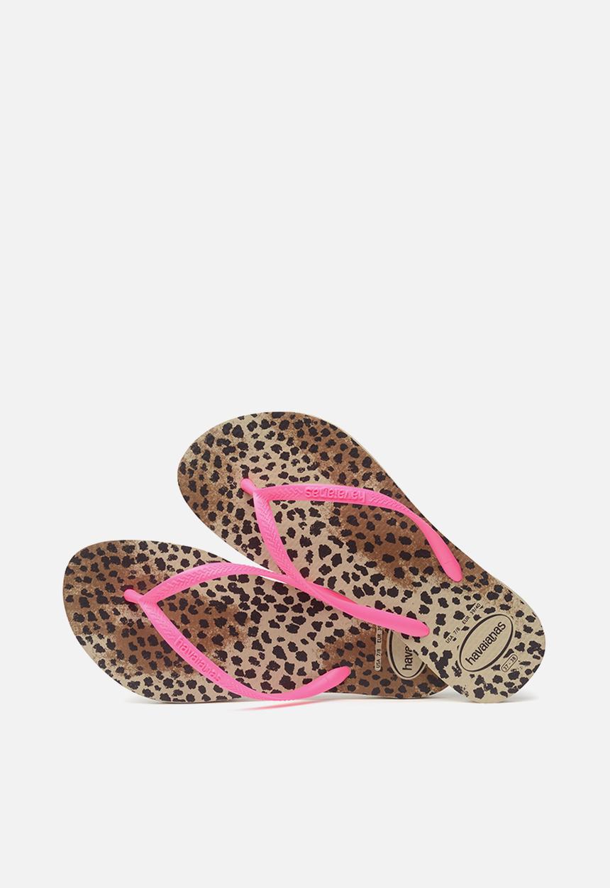 Havaianas - Kids slim animals - sand grey & pink
