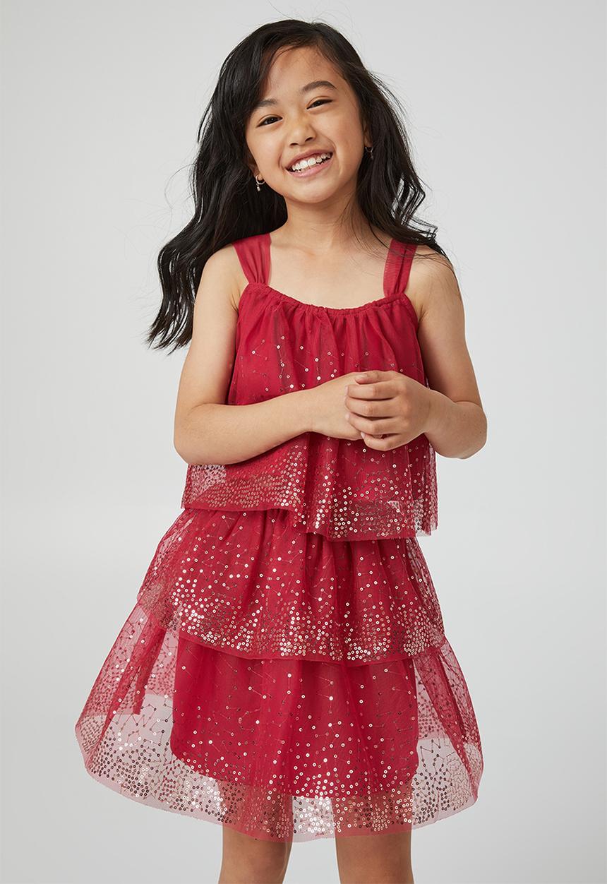 Cotton On - Selena dress up top - berry