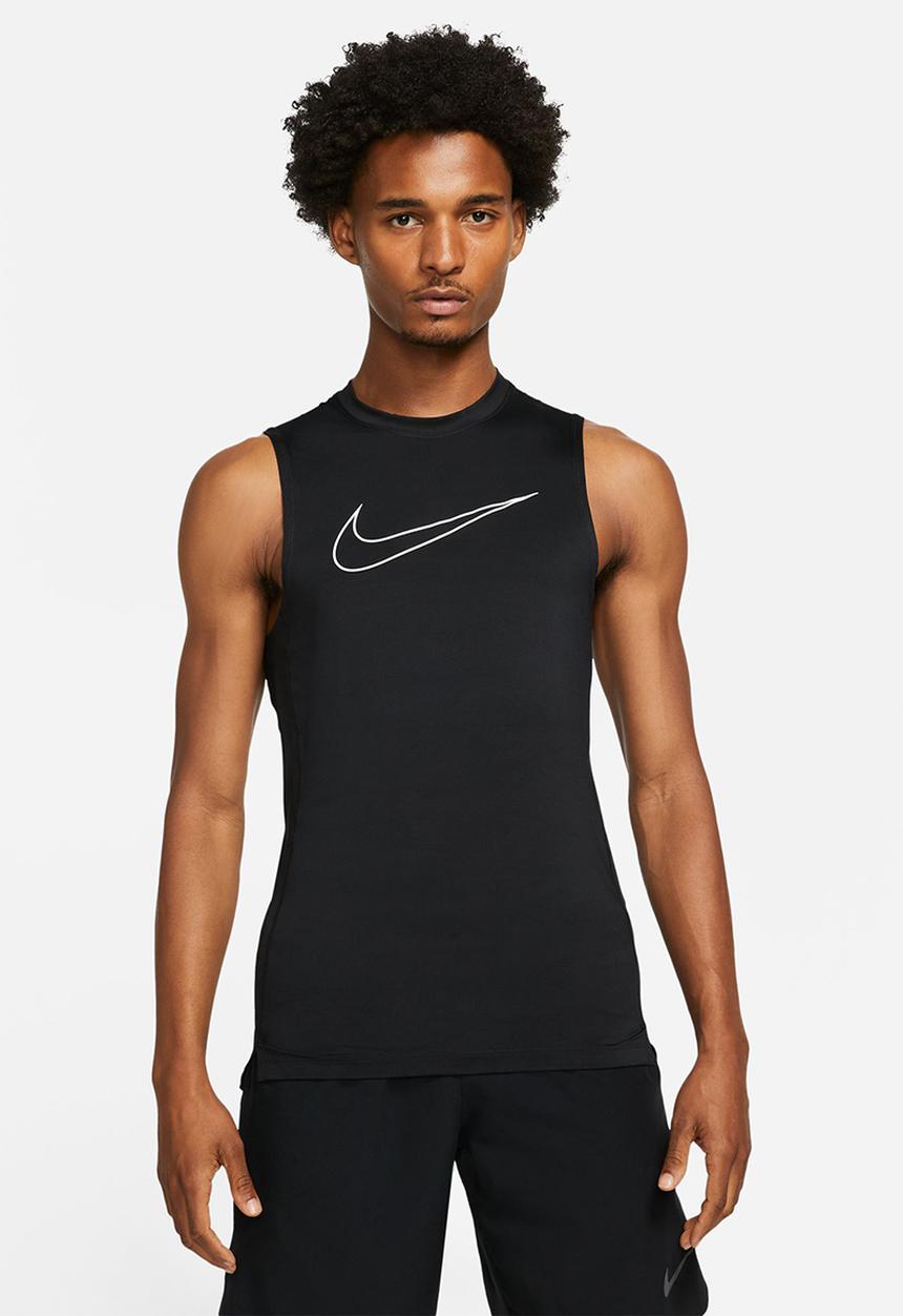Nike - Dri-FIT Men's Tight-Fit Vest - black/white