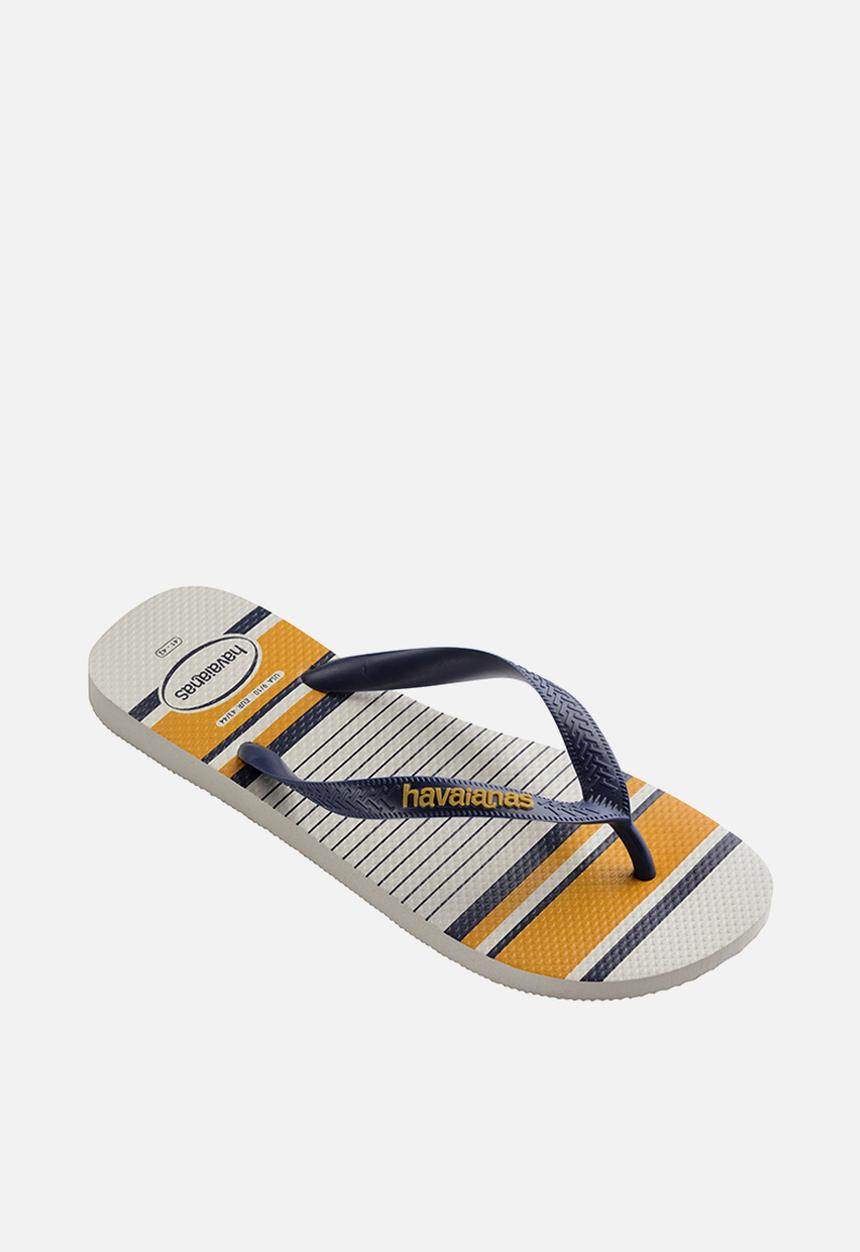 Havaianas - Top nautical - whit, /navy blue & mustard