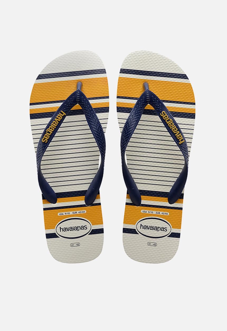 Havaianas - Top nautical - whit, /navy blue & mustard