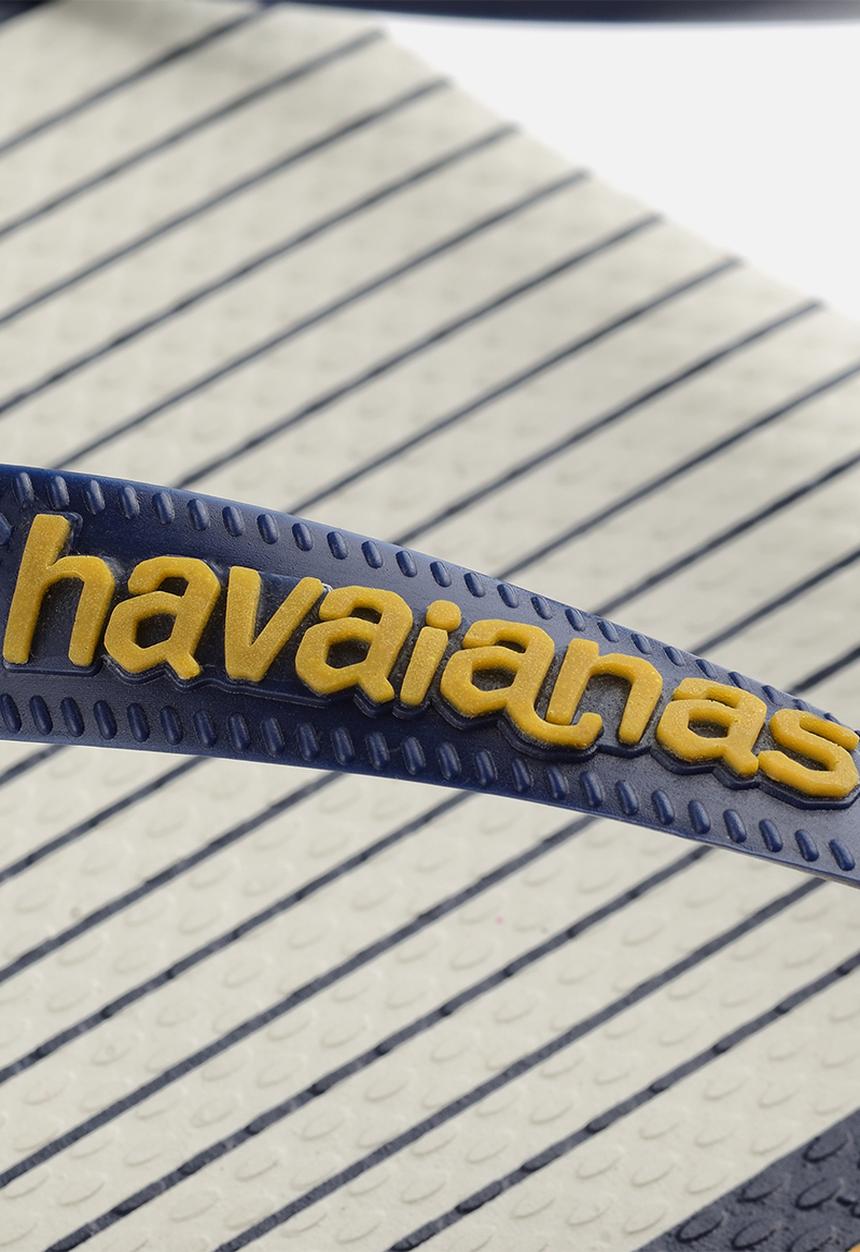Havaianas - Top nautical - whit, /navy blue & mustard