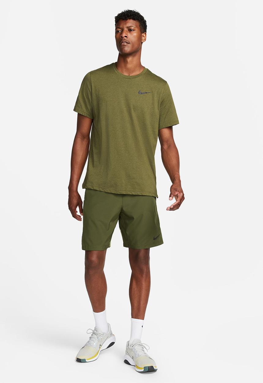 Nike - Dri-FIT Flex  9 " woven training short - rough green/alligator/black