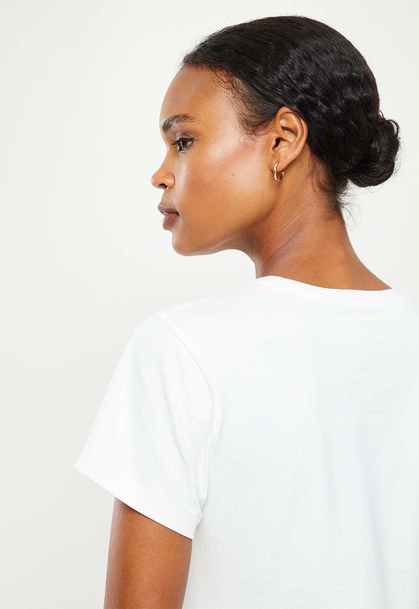 POLO - Allie short sleeve pony T-shirt - ecru