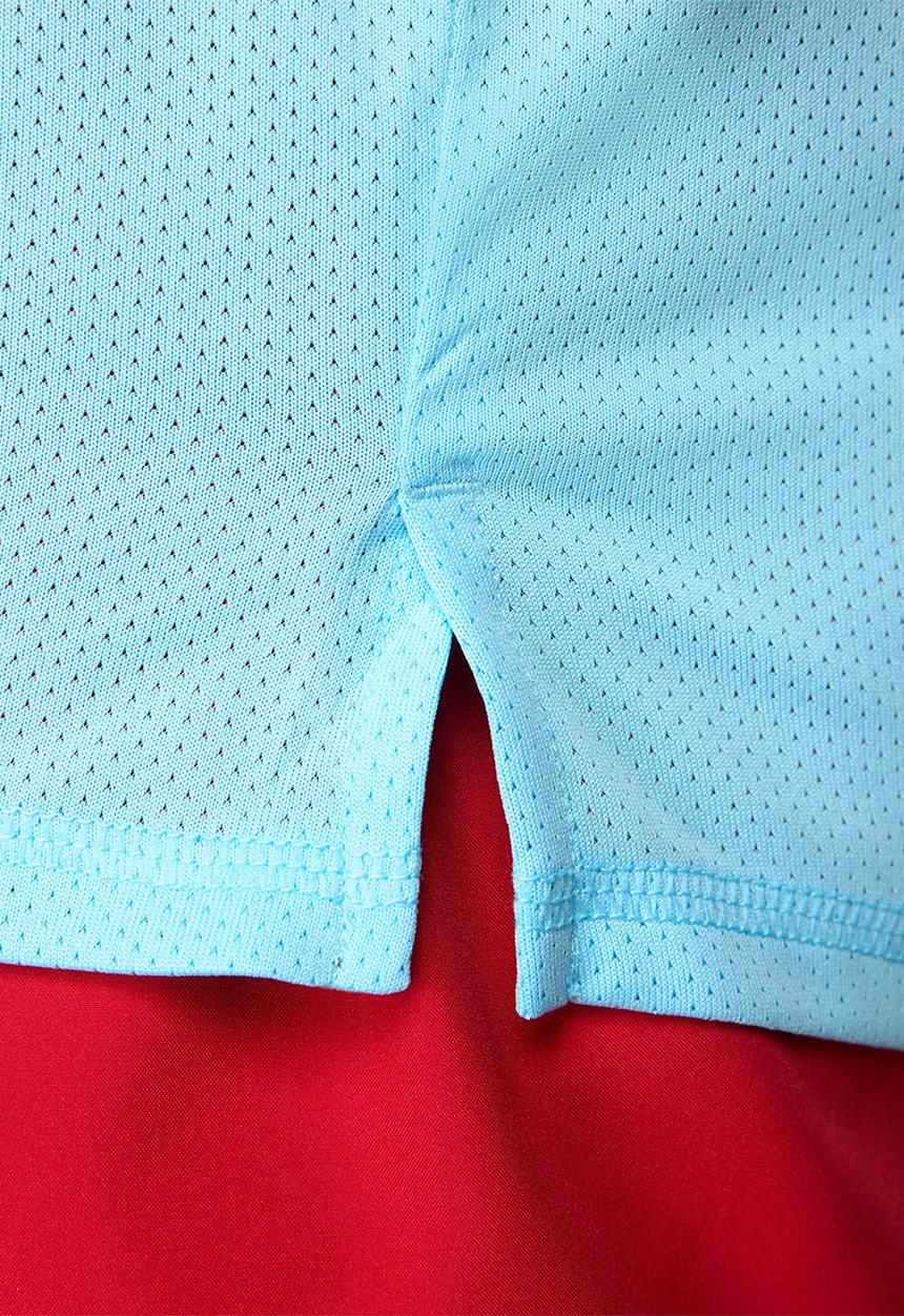 Nike - Dri-FIT Miler D.Y.E. running tee - blue chill/lt crimson