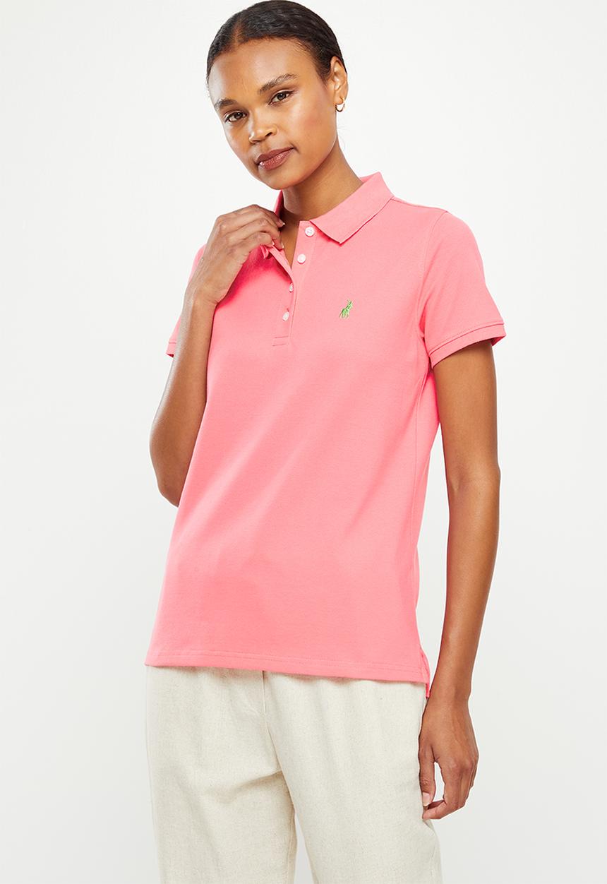 POLO - Margot short sleeve basic sml pony golfer - coral