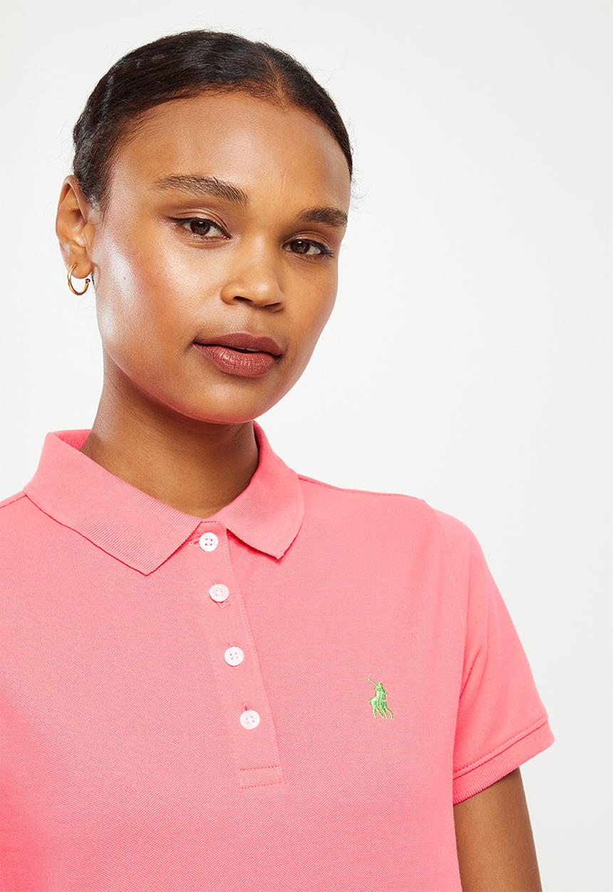 POLO - Margot short sleeve basic sml pony golfer - coral