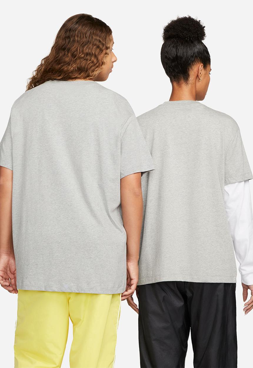 Nike - W nike sports wear essential tee bf lbr - dk grey heather & white