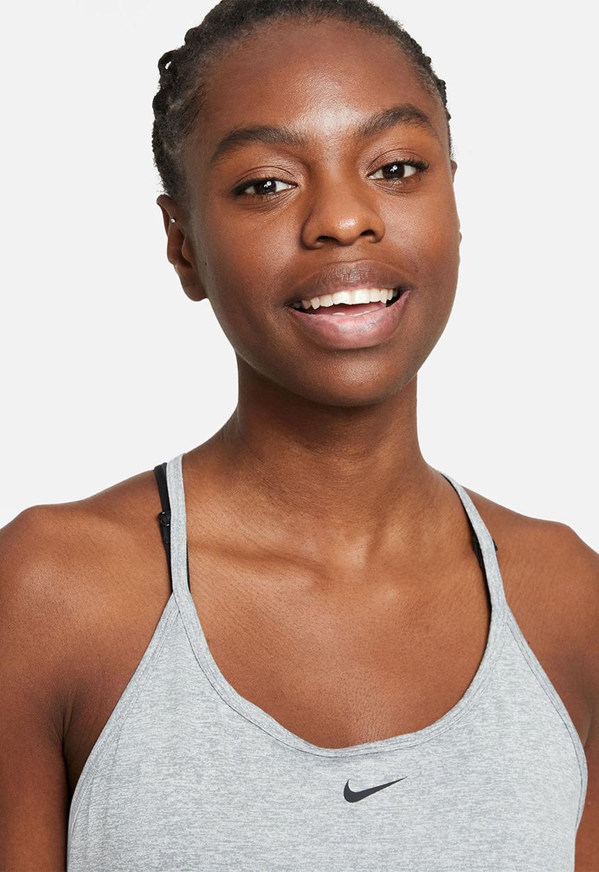 Nike - W nike one dri-fit elstka std tank - particle grey heather & black