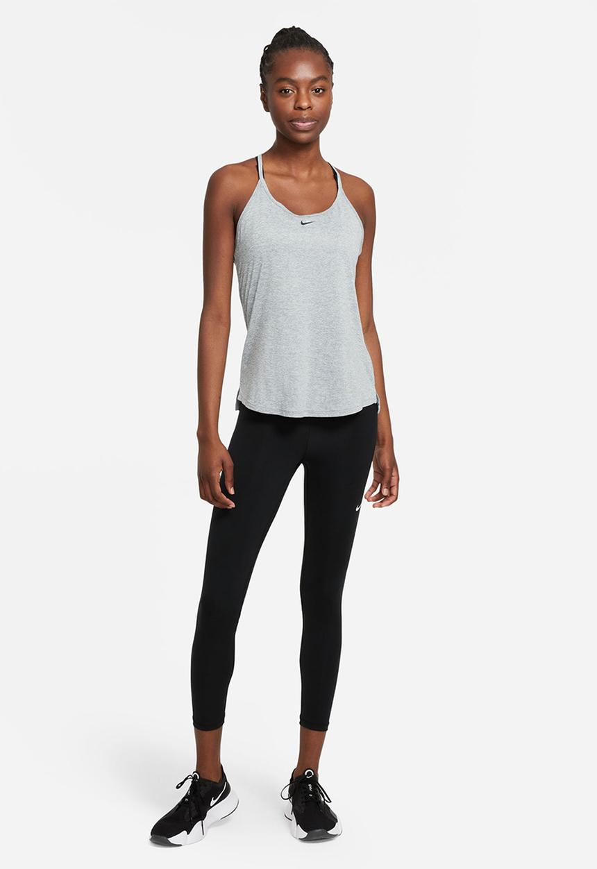 Nike - W nike one dri-fit elstka std tank - particle grey heather & black