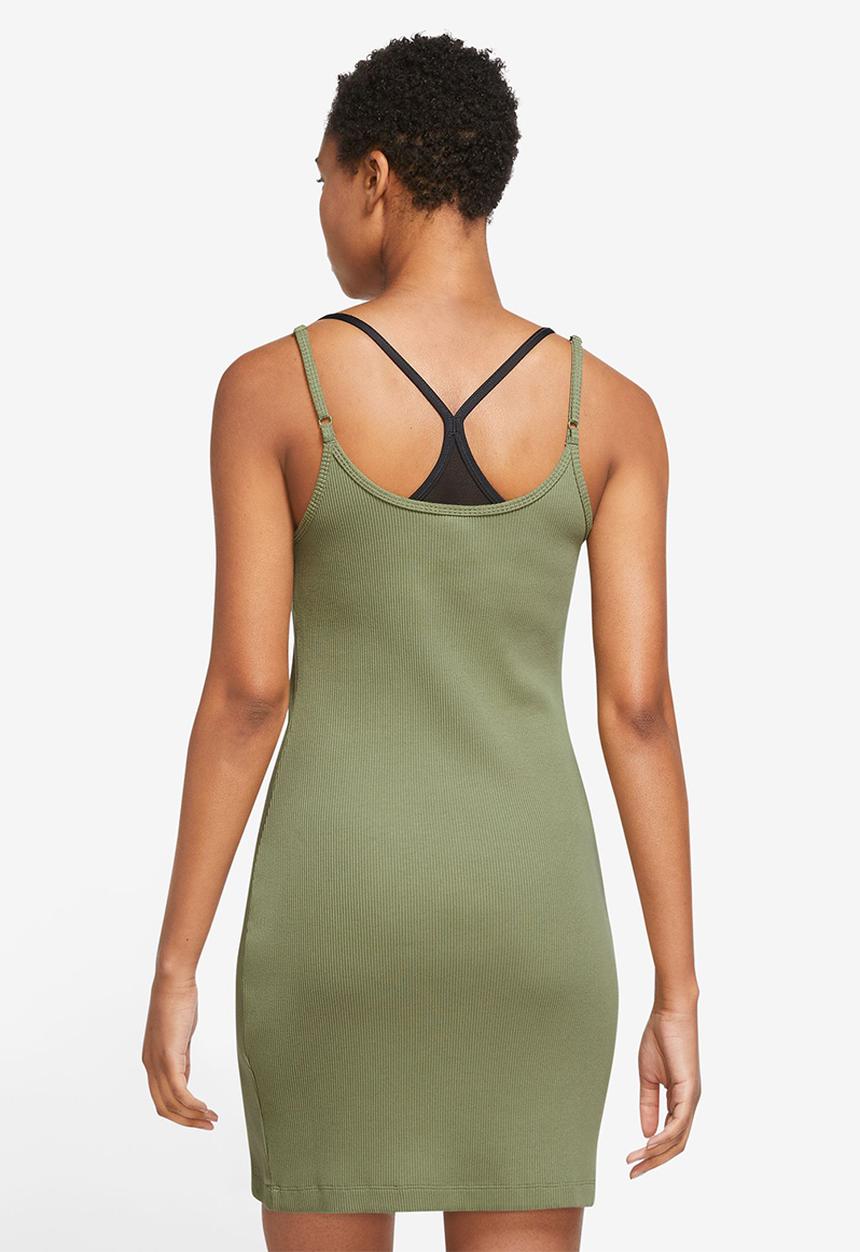 Nike - W nsw essntl rib dress bycn - alligator & white
