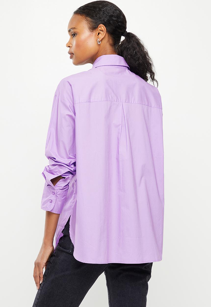 MANGO - Shirtregu - lilac