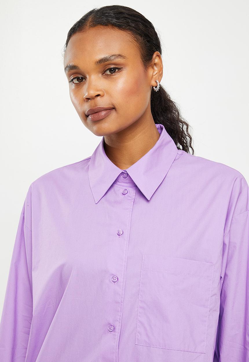 MANGO - Shirtregu - lilac