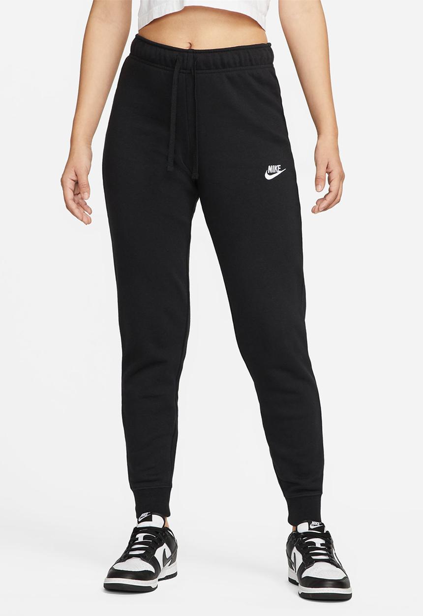 Nike - W nsw club flc mr pant tight - black & white