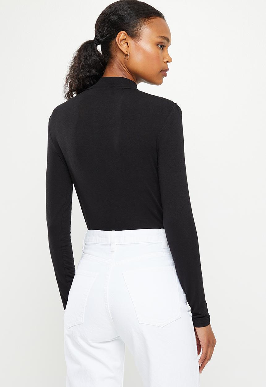 MANGO - T-shirt second - black