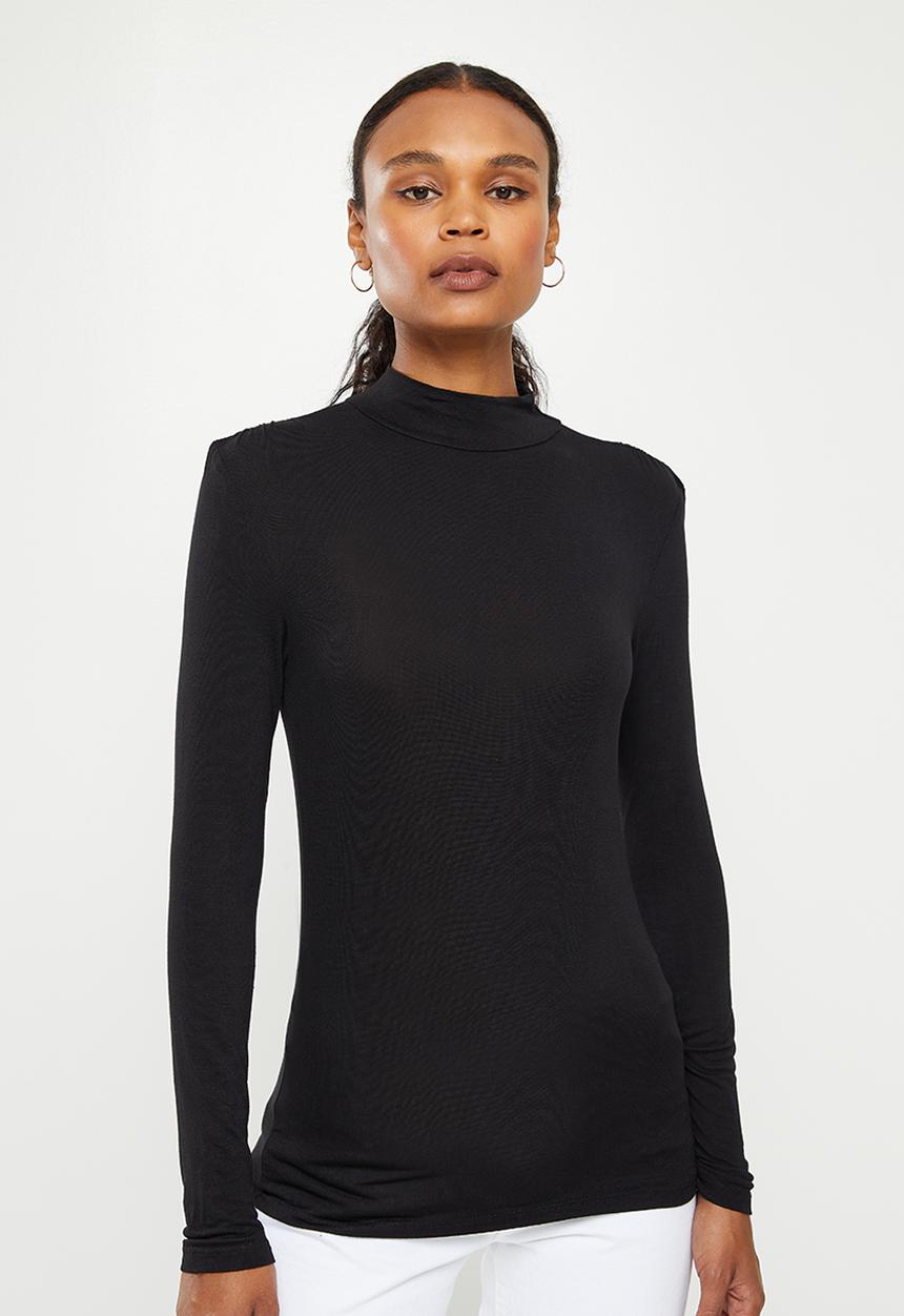 MANGO - T-shirt second - black