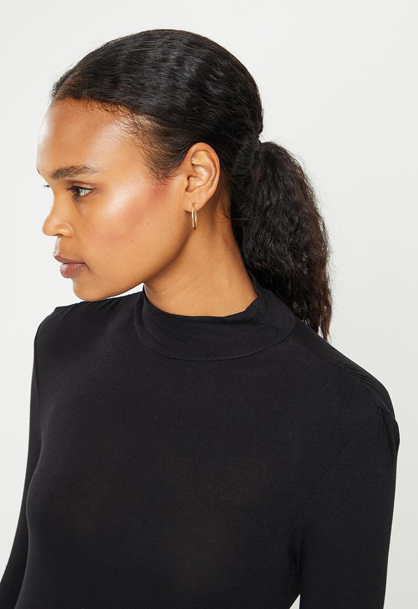 MANGO - T-shirt second - black
