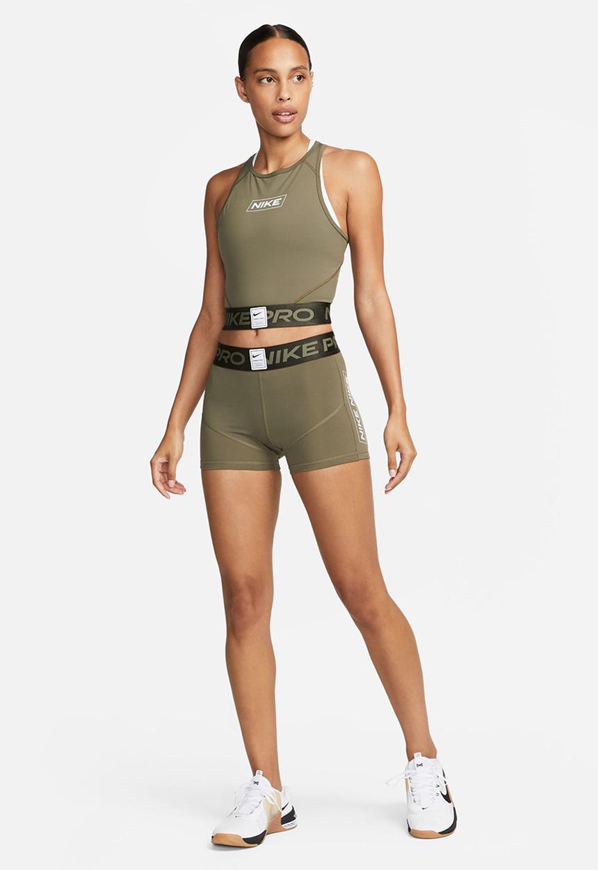 Nike - W np df crp gx tank - medium olive, sequoia & white