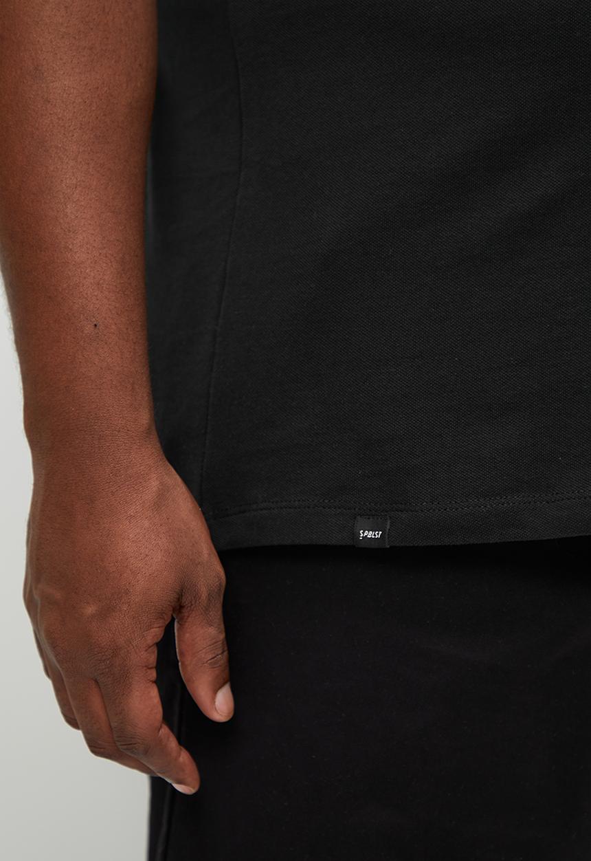 Superbalist - Pique plus slim fit - black