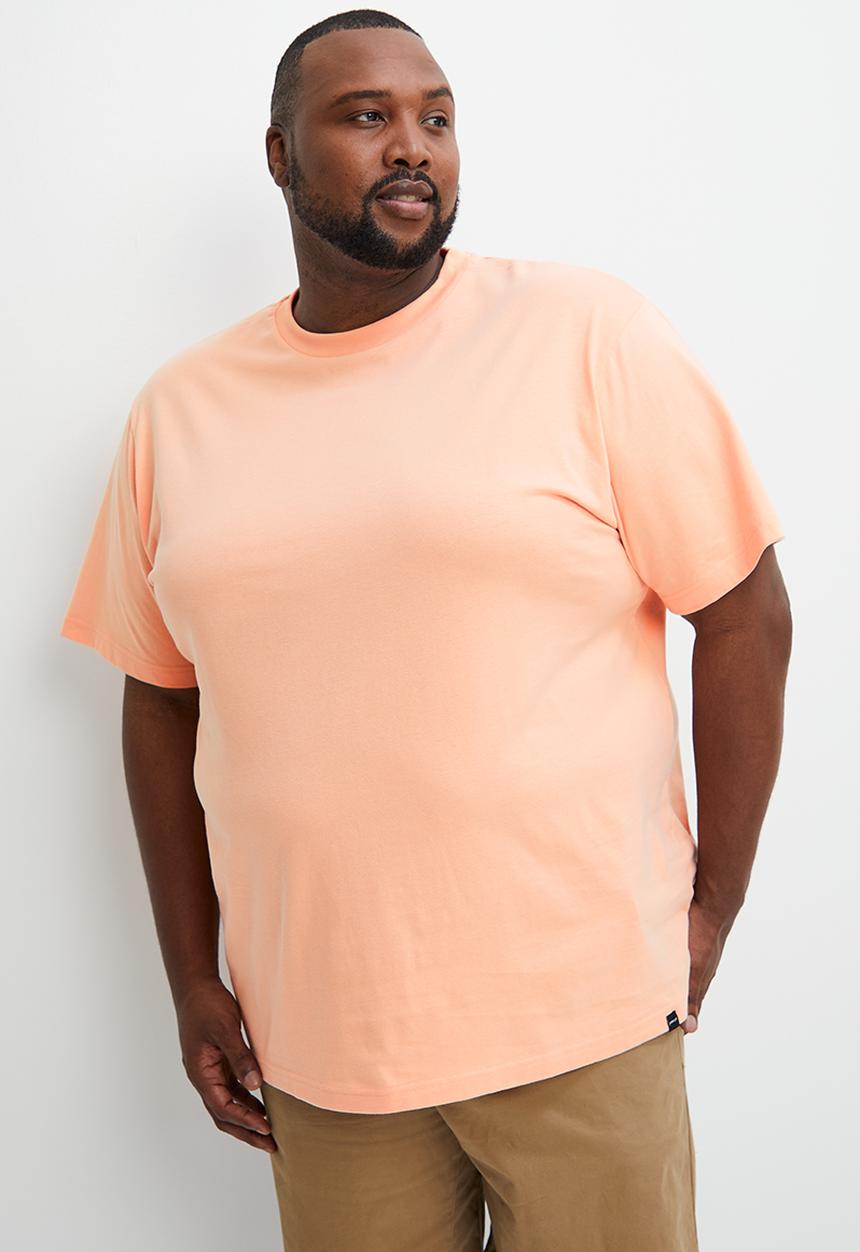Superbalist - Relaxed fit organic plus crew neck - soft coral