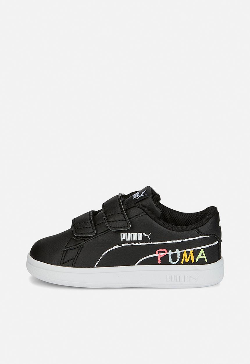 PUMA - Puma smash v2 home school v inf - puma black-puma white-sunset glow-nitro blue-sun stream