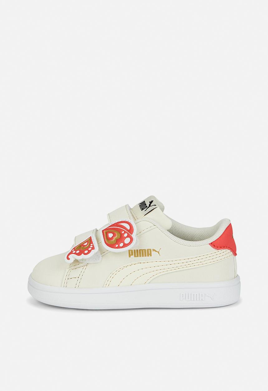 PUMA - Puma smash v2 b fly v inf - pristine-pristine-salmon-metallic-gold