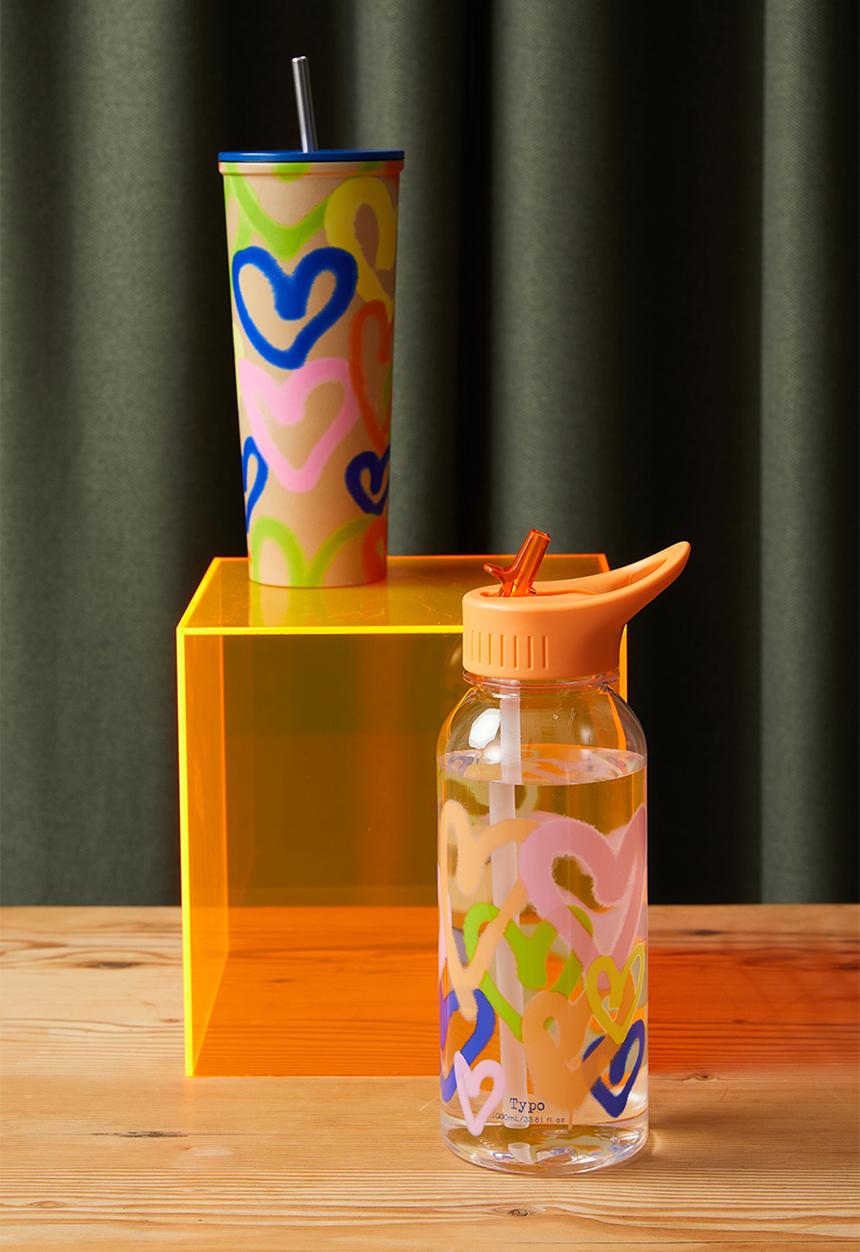 Typo - Drink it up bottle-aerosol heart - multi 