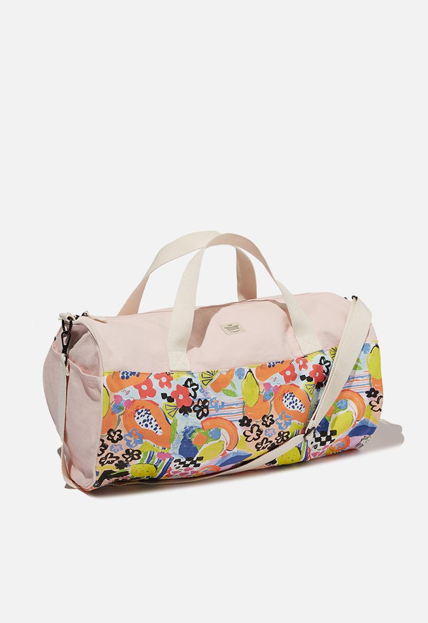 Typo - Weekender barrel bag - abstract fruit