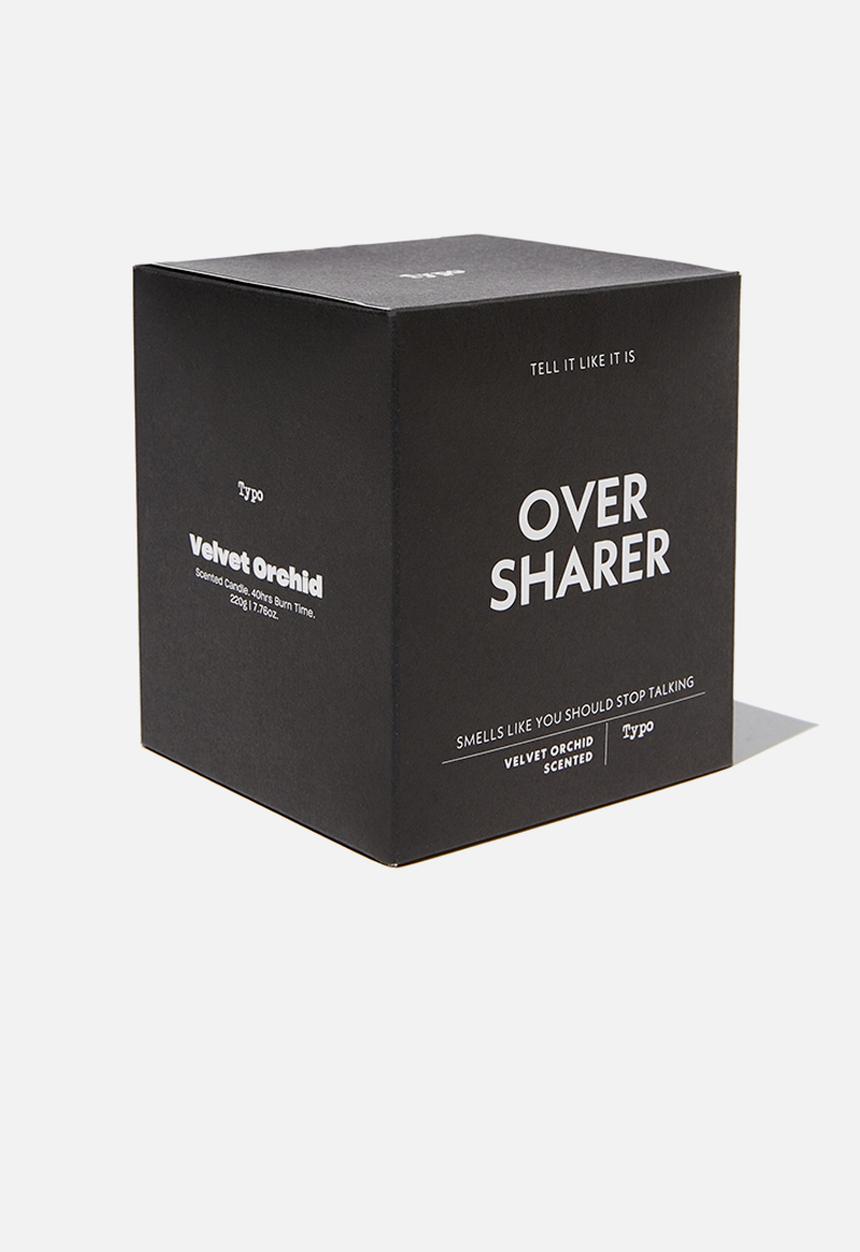 Typo - Tell it like it is candle - black over sharer