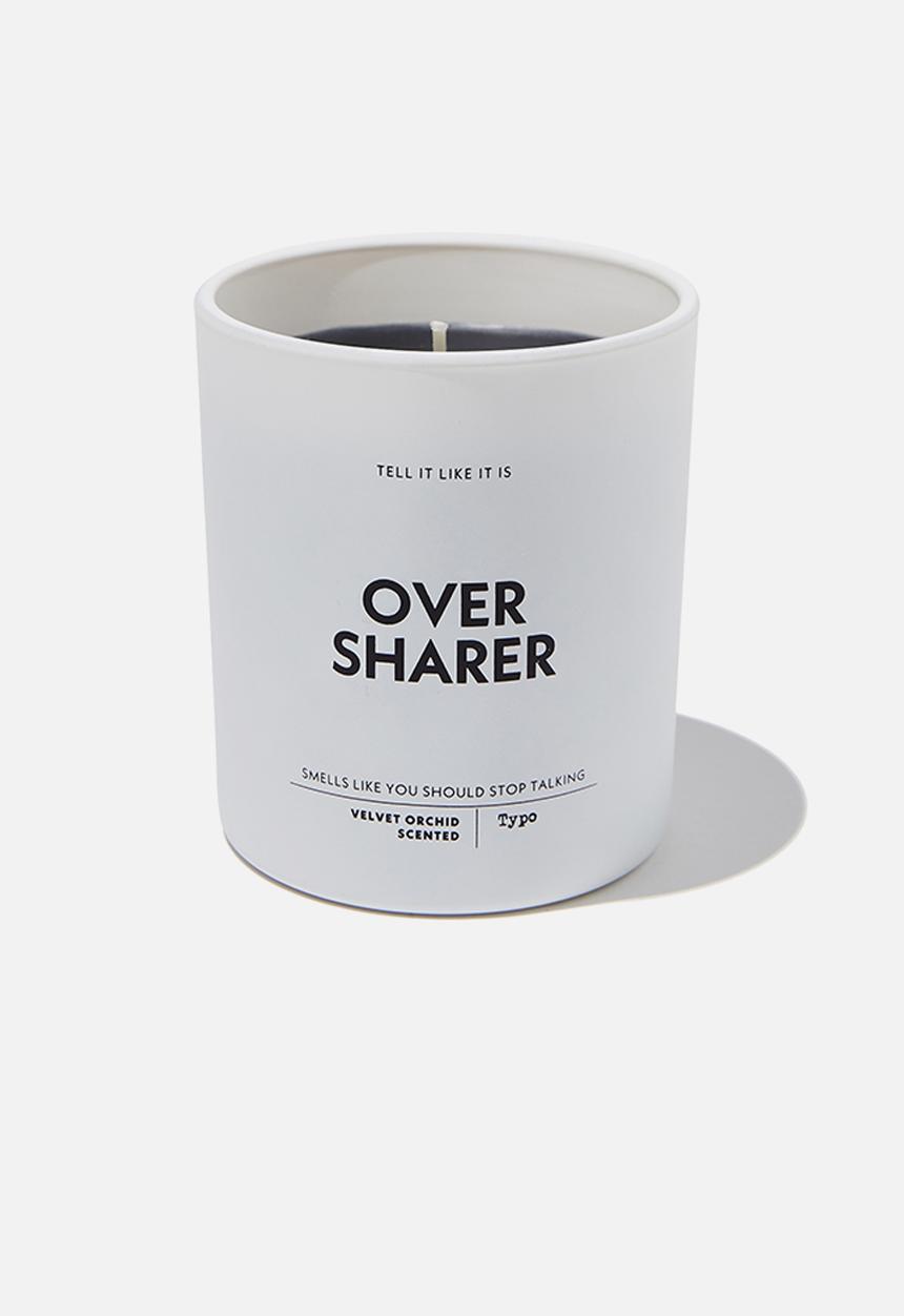 Typo - Tell it like it is candle - black over sharer