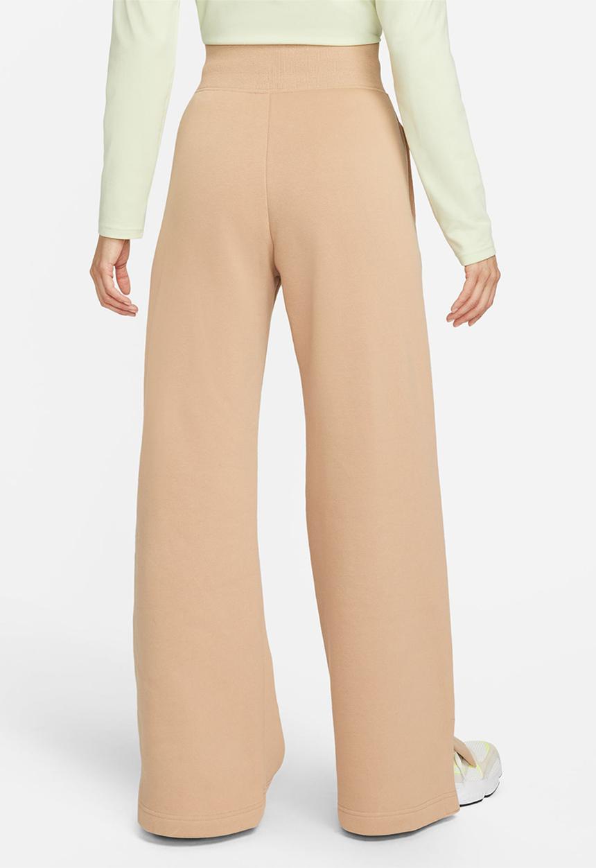 Nike - W nsw phnx flc hr pant wide - hemp & sail