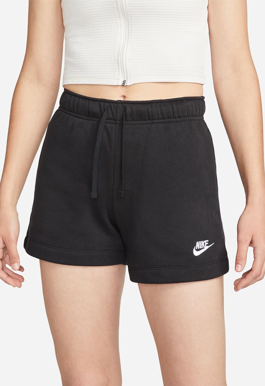 Nike - W nsw club flc mr short - black & white