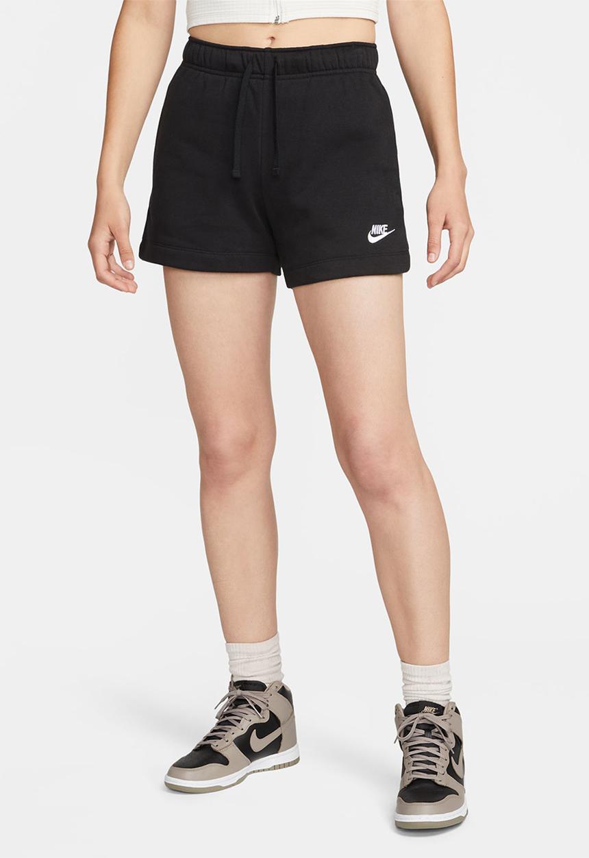 Nike - W nsw club flc mr short - black & white