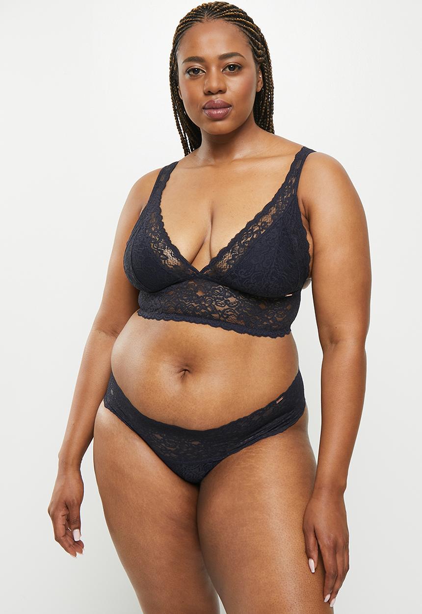 DORINA - Plus lana/eco 2-pack brief - blue & ink