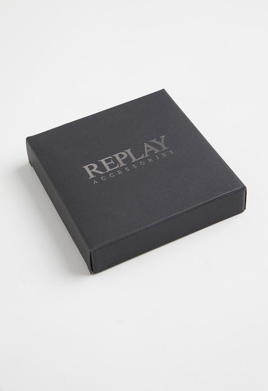 Replay - Replay leather wallet - black