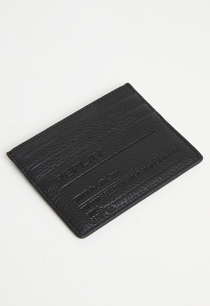 Replay - Replay leather wallet - black