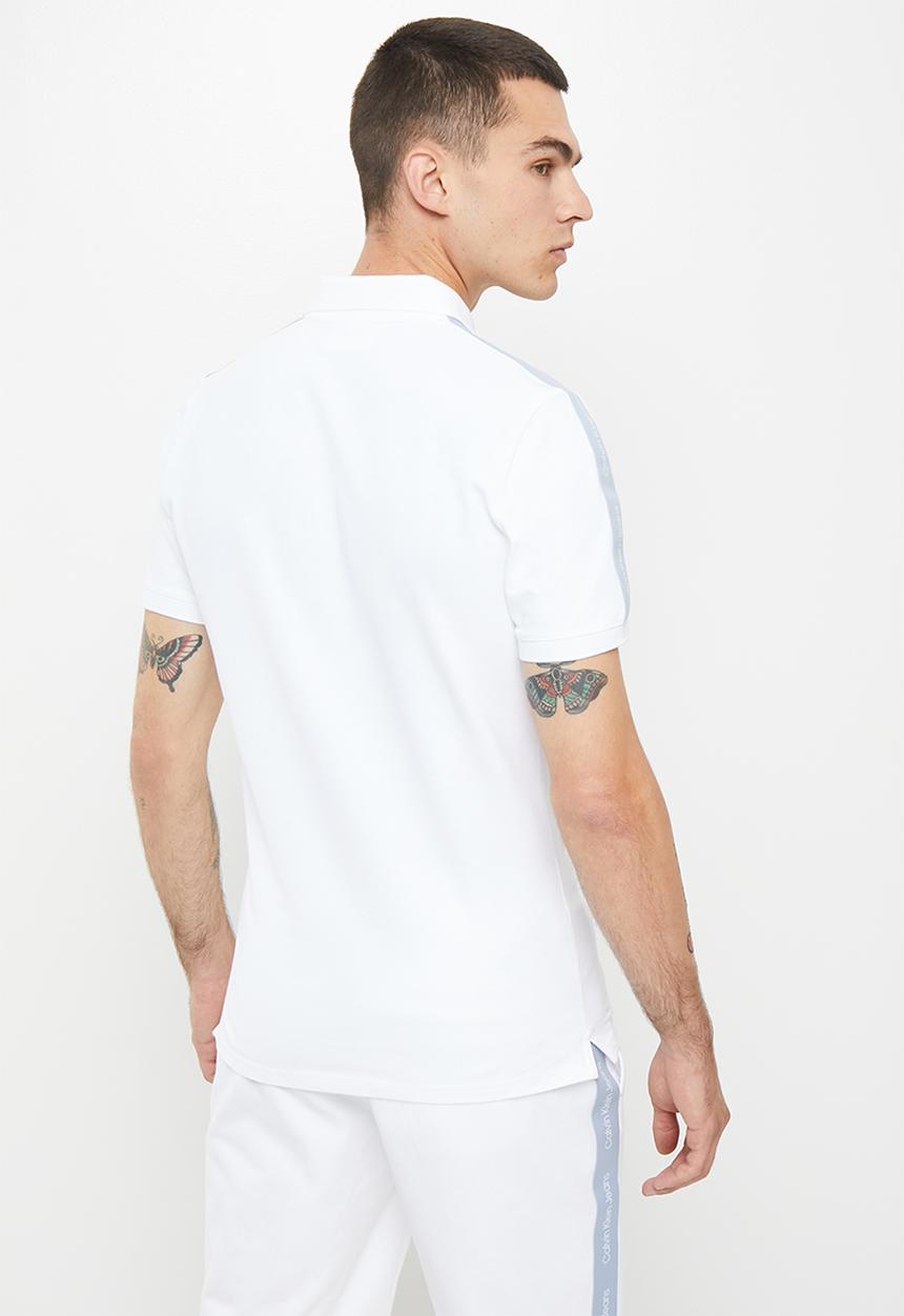 Calvin Klein - Contrast tape polo - bright white