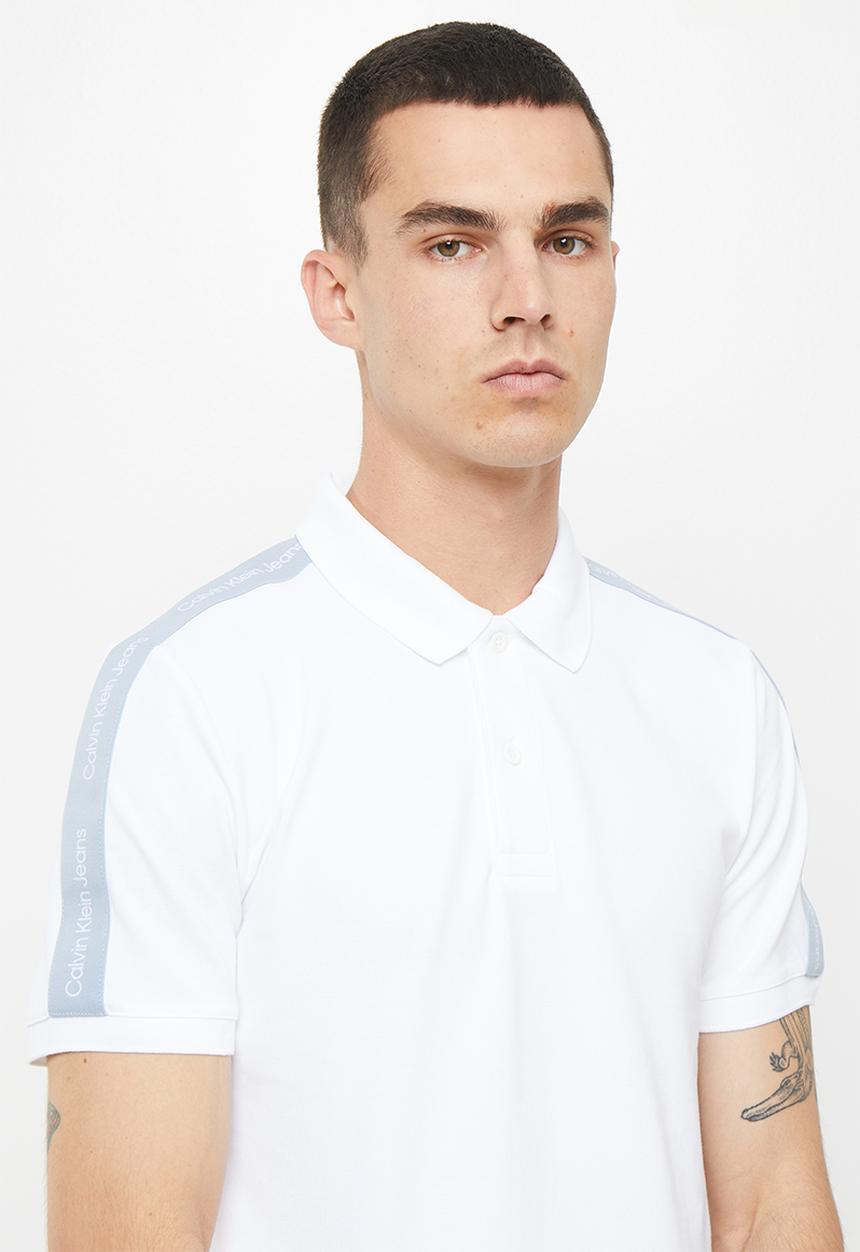 Calvin Klein - Contrast tape polo - bright white
