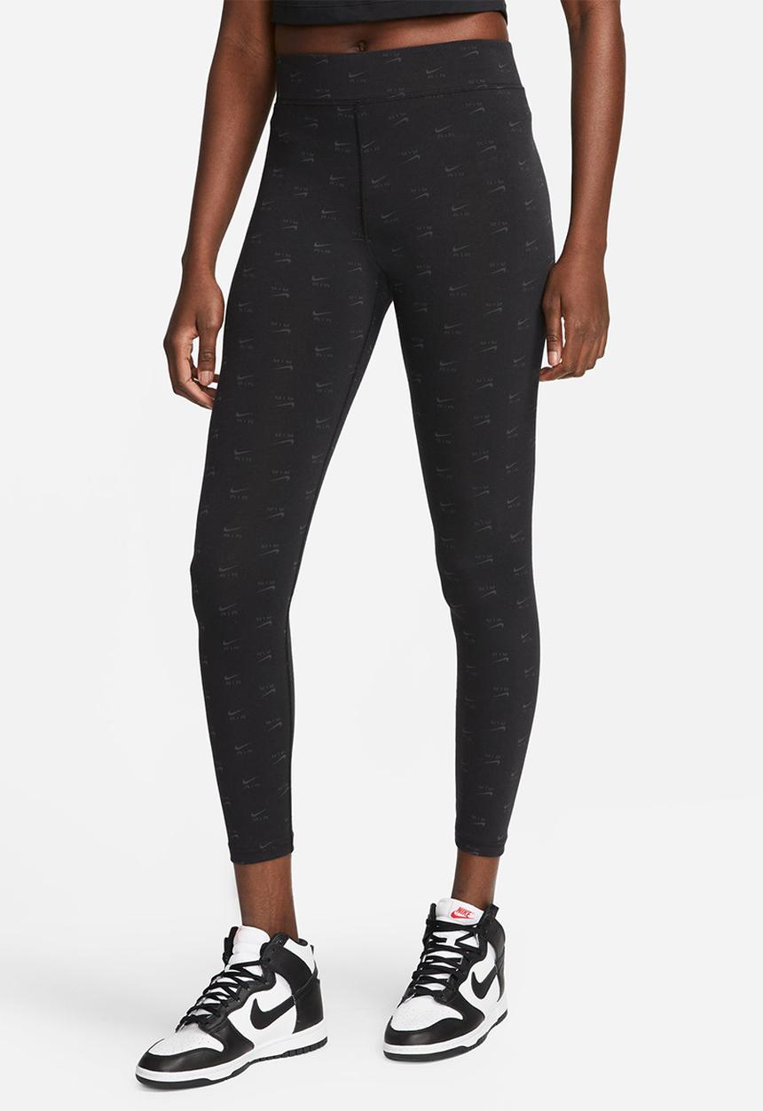 Nike - W nsw air tights hr - black & white