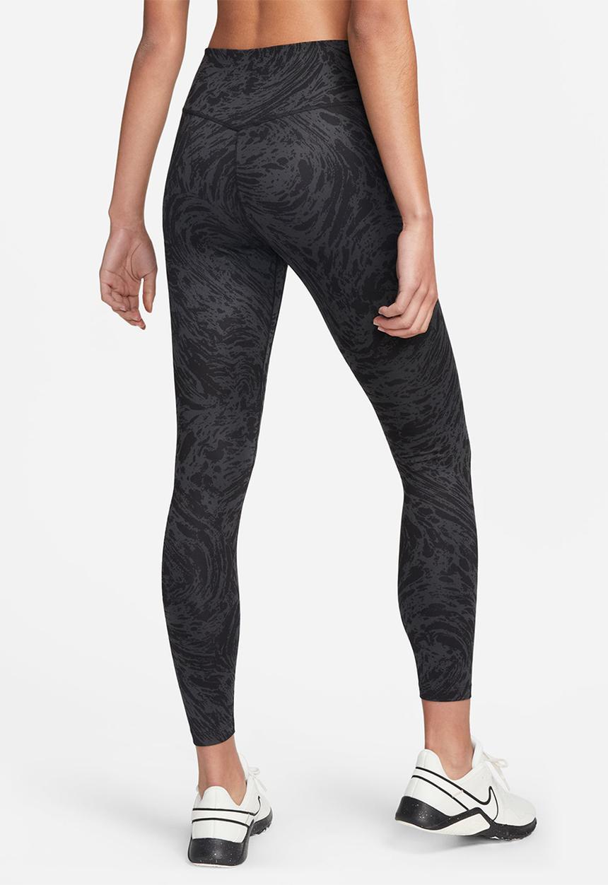 Nike - W nk one df hr ic 7/8 tgt aop - black & white