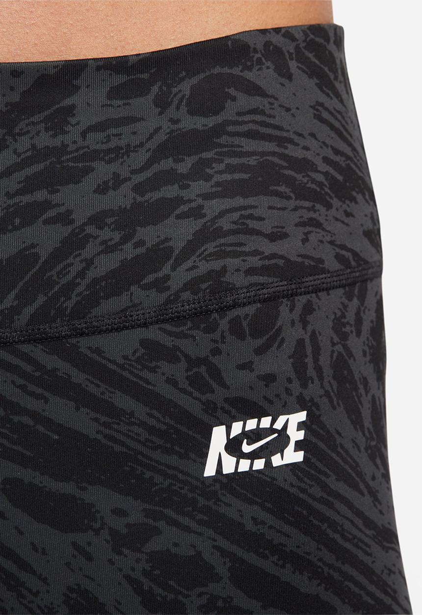Nike - W nk one df hr ic 7/8 tgt aop - black & white